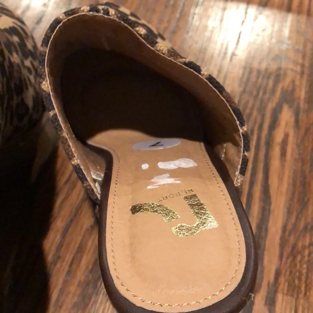 Report Leopard Design Chunky Heels Sandals 👡 Shoe - Picture 12 of 15